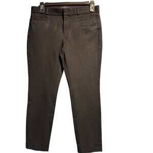 Banana Republic Size 4 Sloan Curvy Fit Navy Crop Pants Office Work Professional